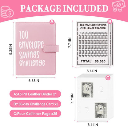 100 Envelopes Money Saving Challenge